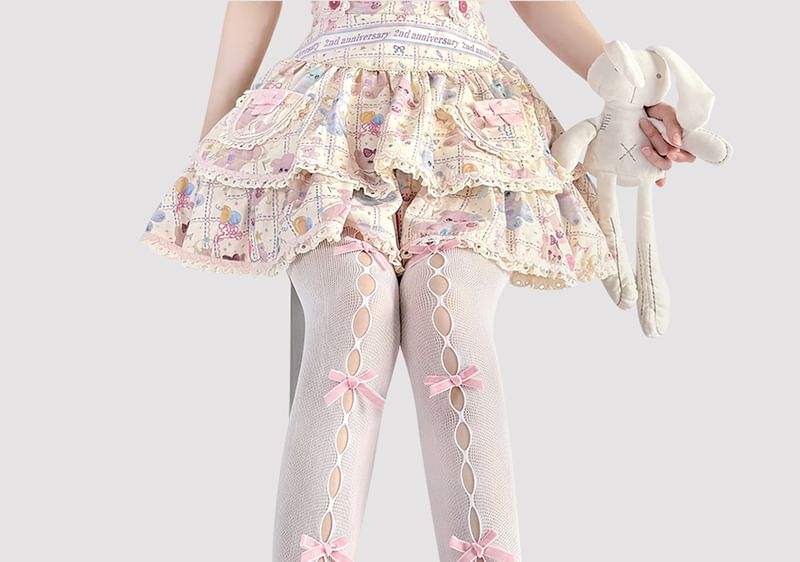 Strumpfhose mit Schleife