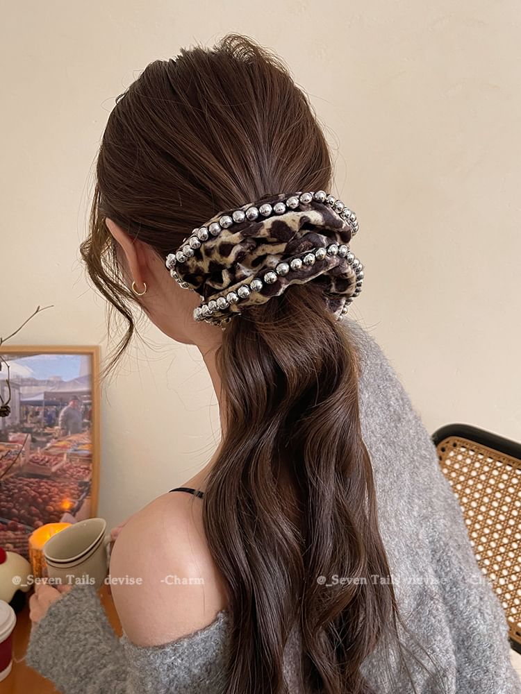 Hair Scrunchie Leopard