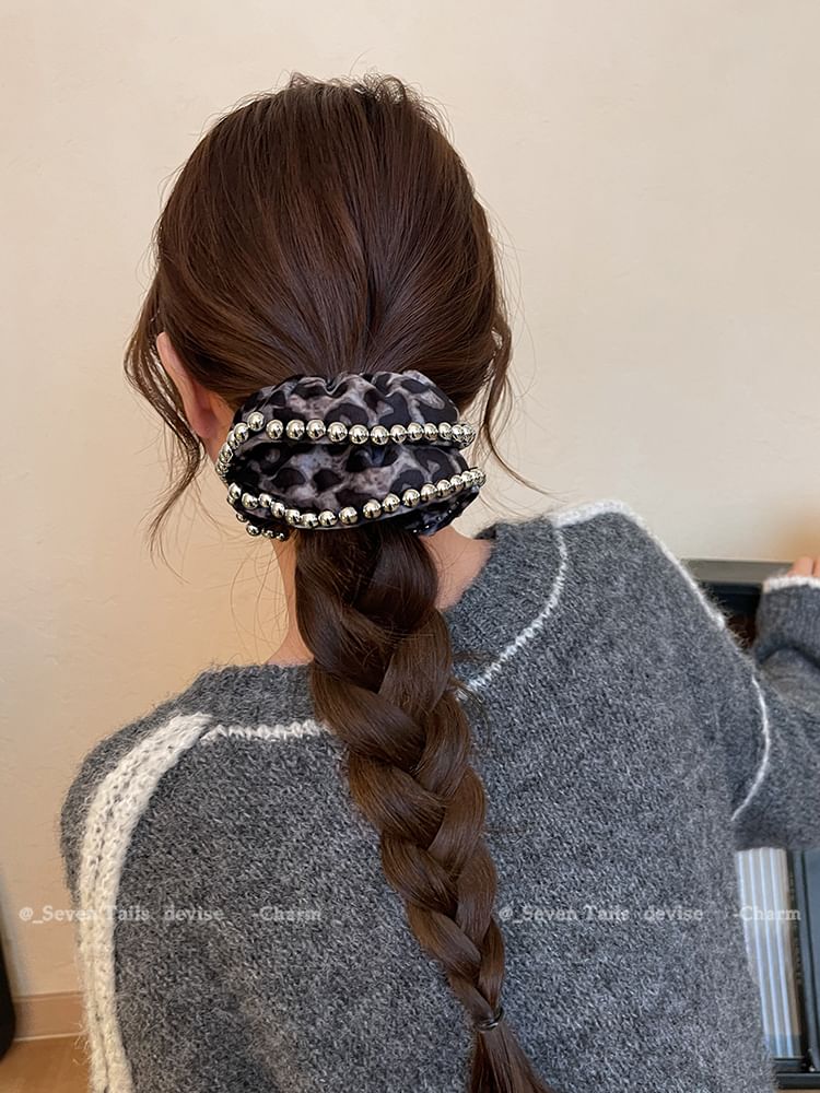 Hair Scrunchie Leopard