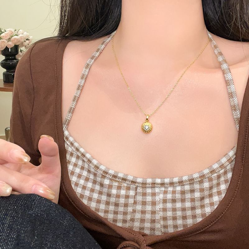 Dome Necklace CZ