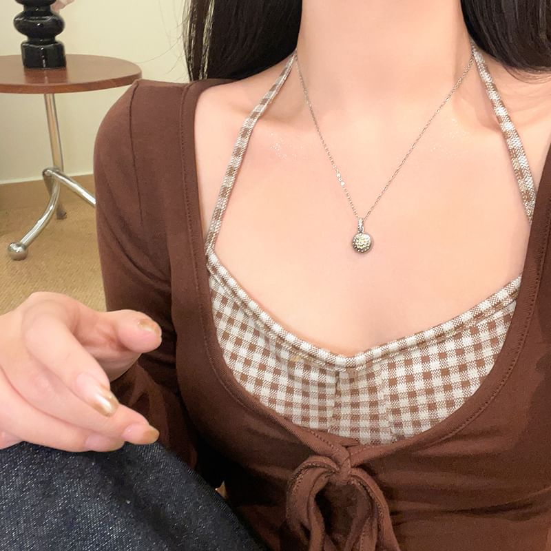 Dome Necklace CZ