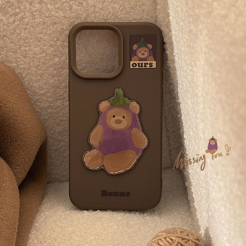 Eggplant Set Charm Case Pom / Phone