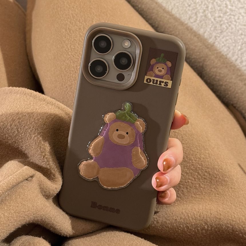 Eggplant Set Charm Case Pom / Phone