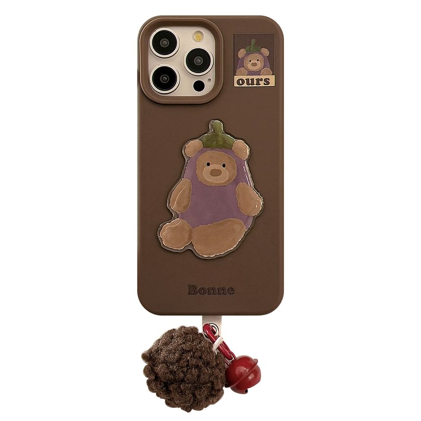 Eggplant Set Charm Case Pom / Phone