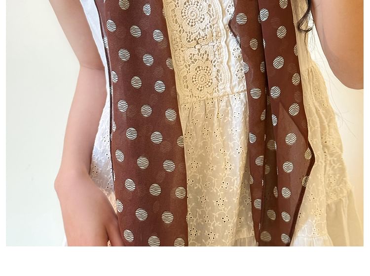 Polka Narrow Dot Scarf