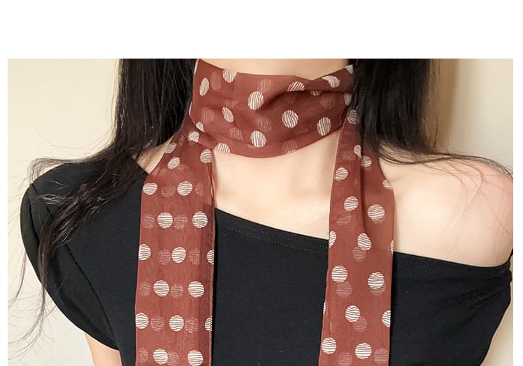 Polka Narrow Dot Scarf