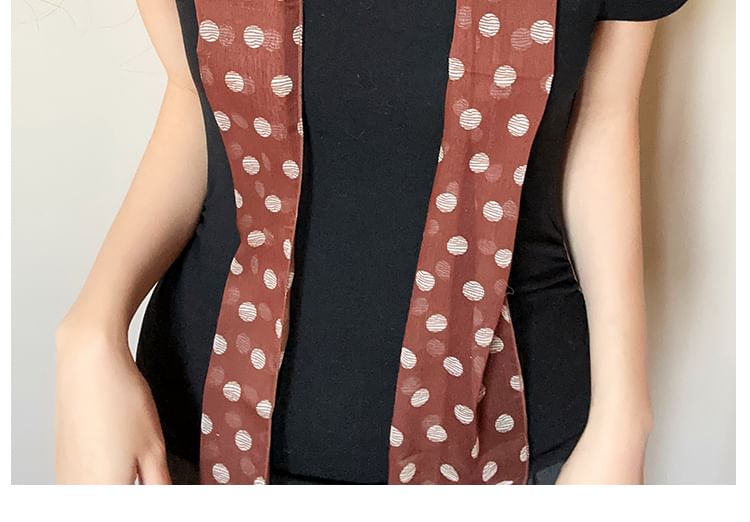 Polka Narrow Dot Scarf