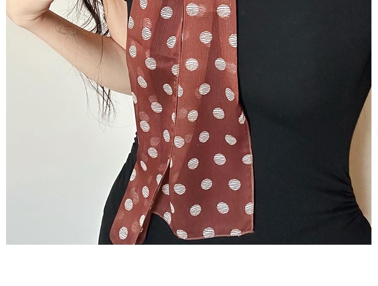 Polka Narrow Dot Scarf