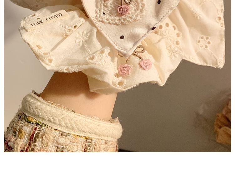 シュシュアップリケドットチェリーデザイン)/ポルカ(各種)