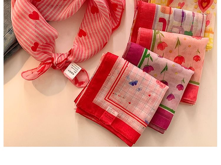 Head Scarf (Various Cotton Print Designs) Linen