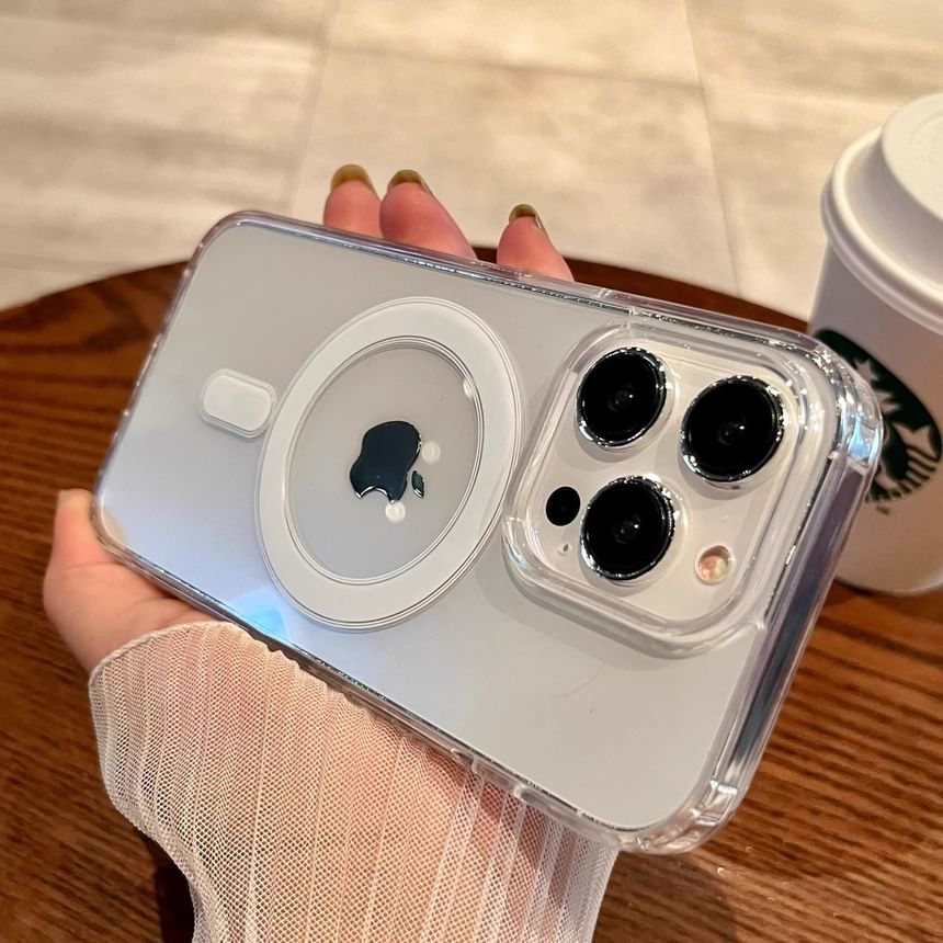 Transparent MagSafe) with (Compatible Case Phone Magnetic