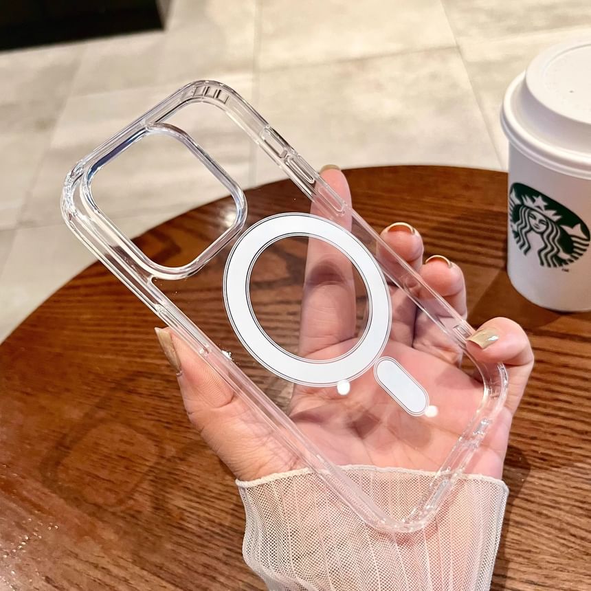 Transparent MagSafe) with (Compatible Case Phone Magnetic