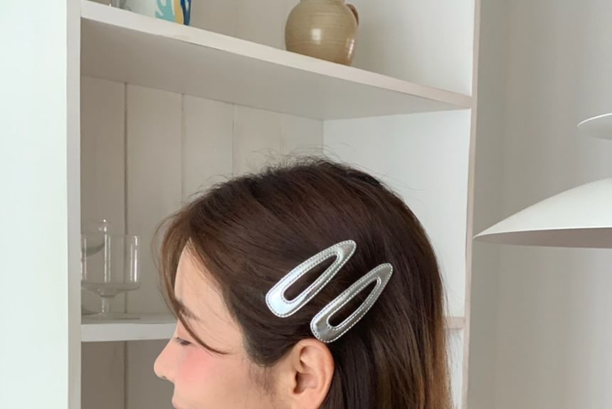Geometric Set Hair Clip Alloy