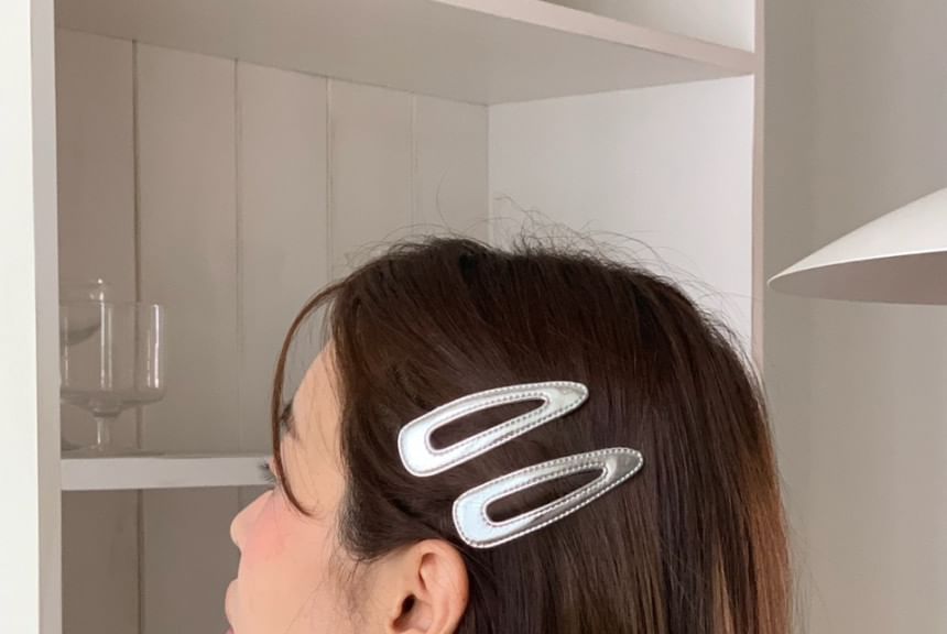 Geometric Set Hair Clip Alloy