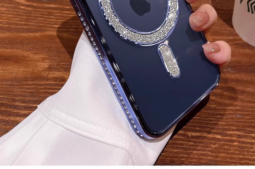 (Compatible Phone MagSafe) with Case Magnetic Embellished