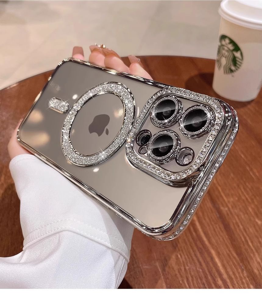 (Compatible Phone MagSafe) with Case Magnetic Embellished
