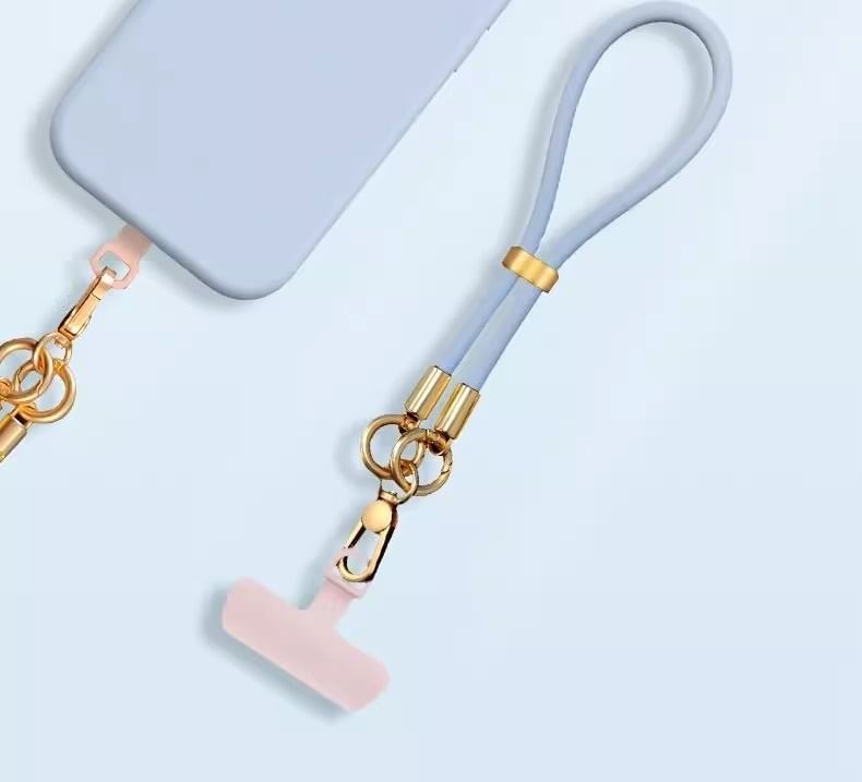 Phone with Pad Strap Silicone Lanyard