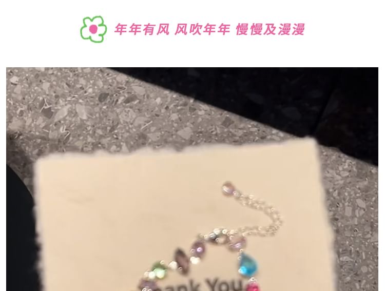 Geometric Rhinestone Bracelet