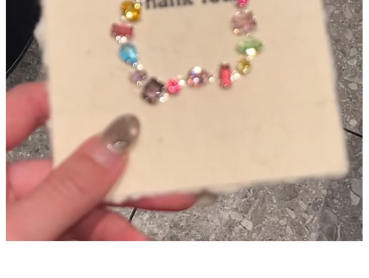 Geometric Rhinestone Bracelet