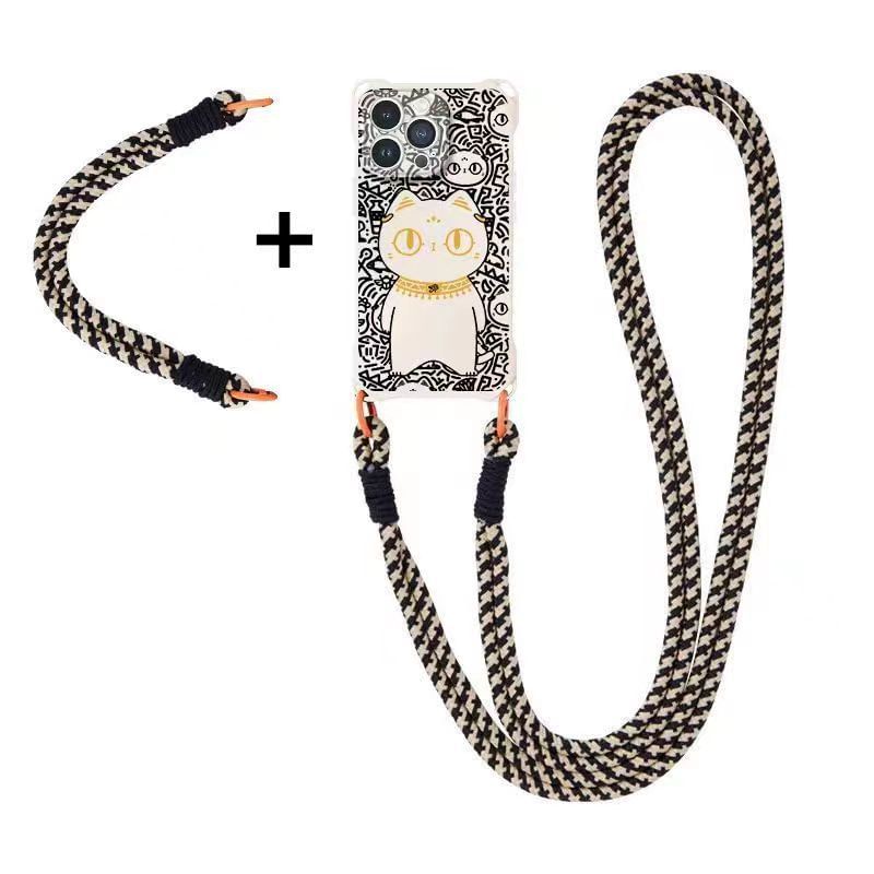 Strap Cat Case Set Lanyard Phone /