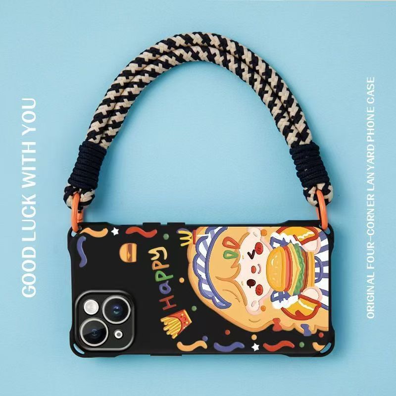 Case Strap Girl / Set Lanyard Phone Burger
