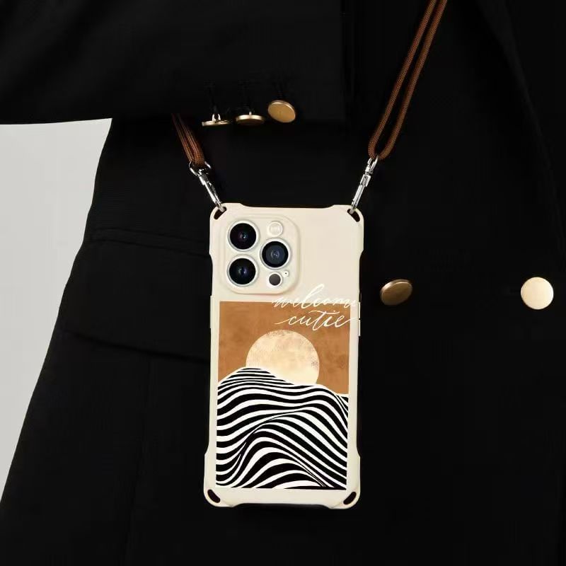 / ストラップセット スマホケース サンライズ