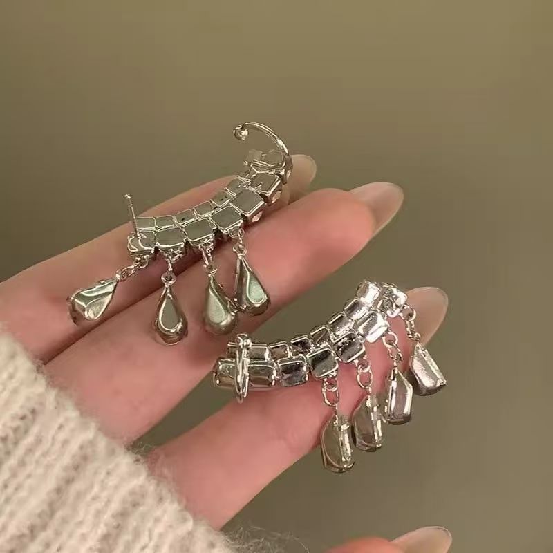 Climber Rhinestone CZ Earring