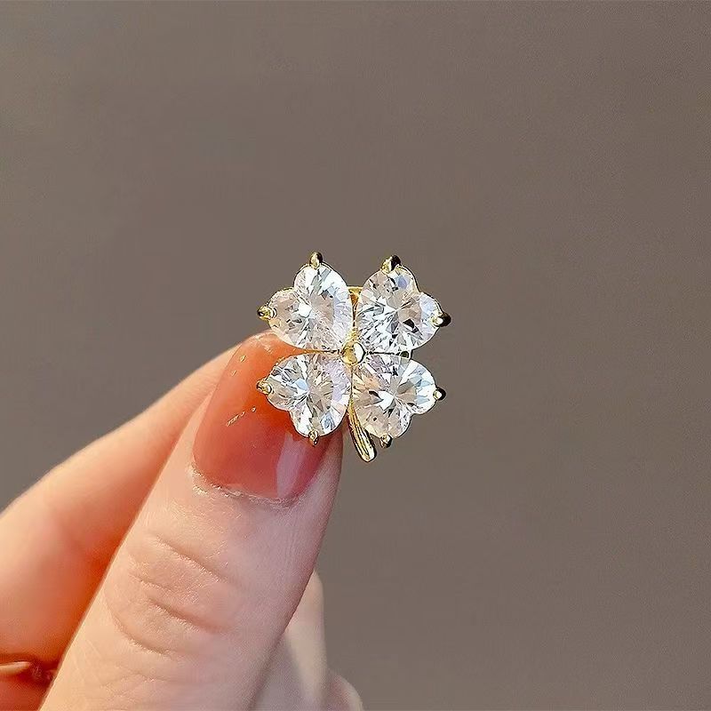 Clover Earring Drop Cubic Zirconia