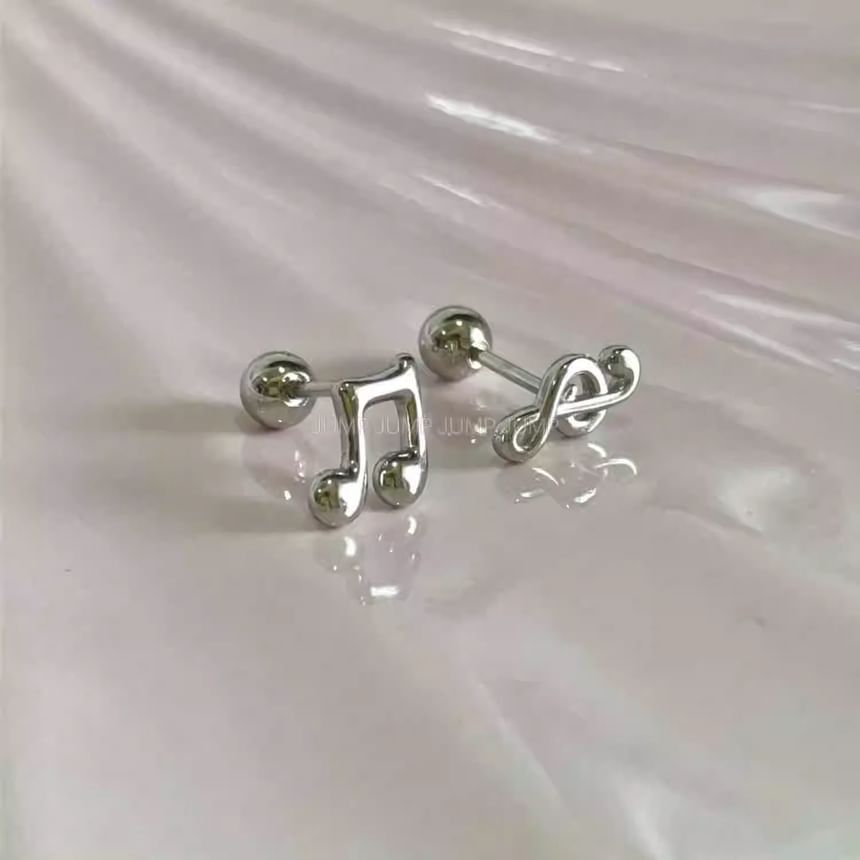 Note Music Earring Stud