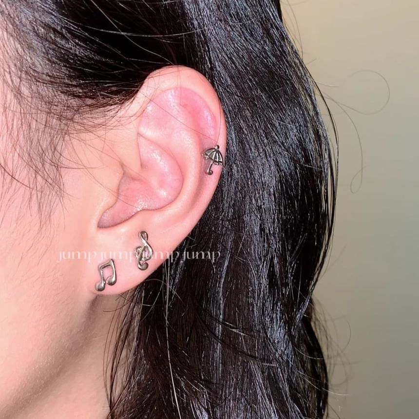 Note Music Earring Stud