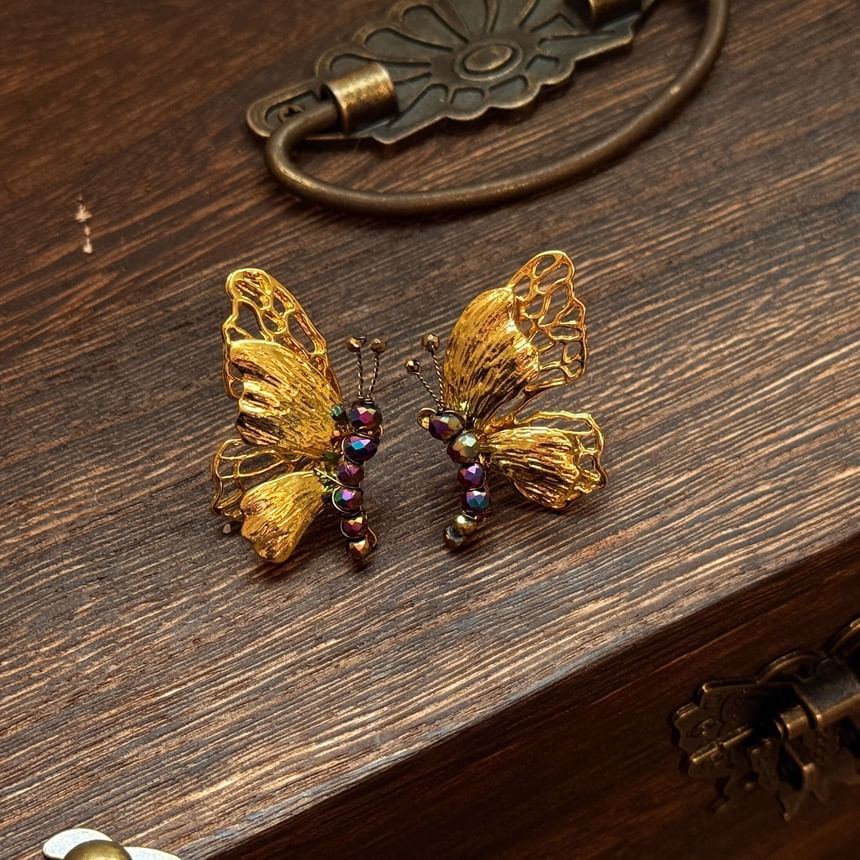 Earring Butterfly Drop