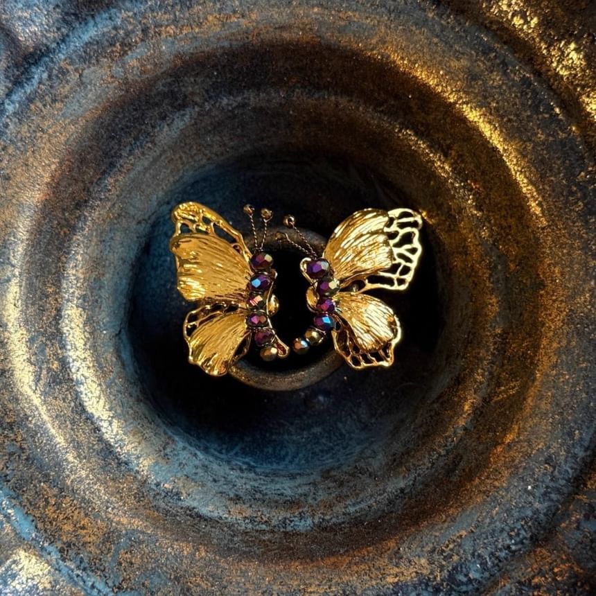 Earring Butterfly Drop