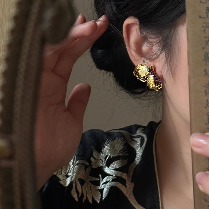Earring Butterfly Drop