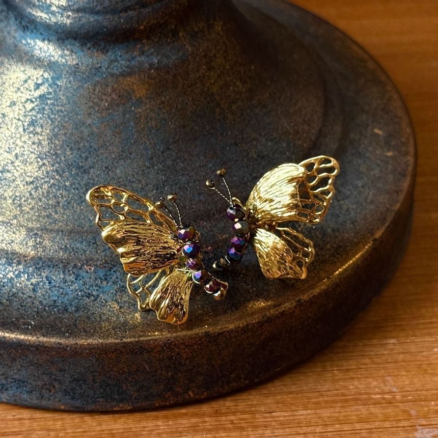 Earring Butterfly Drop