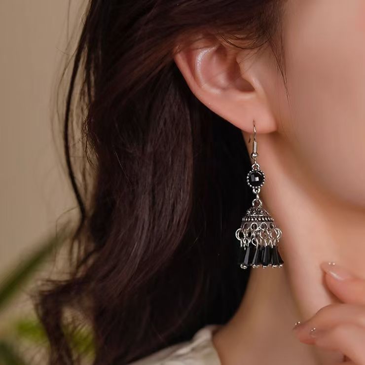 Beaded Dangle Earring Gemstone