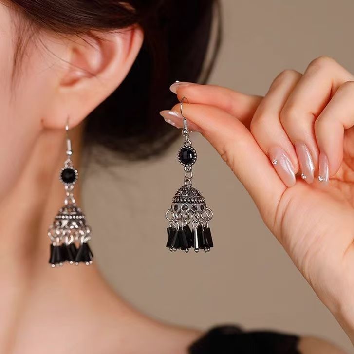 Beaded Dangle Earring Gemstone