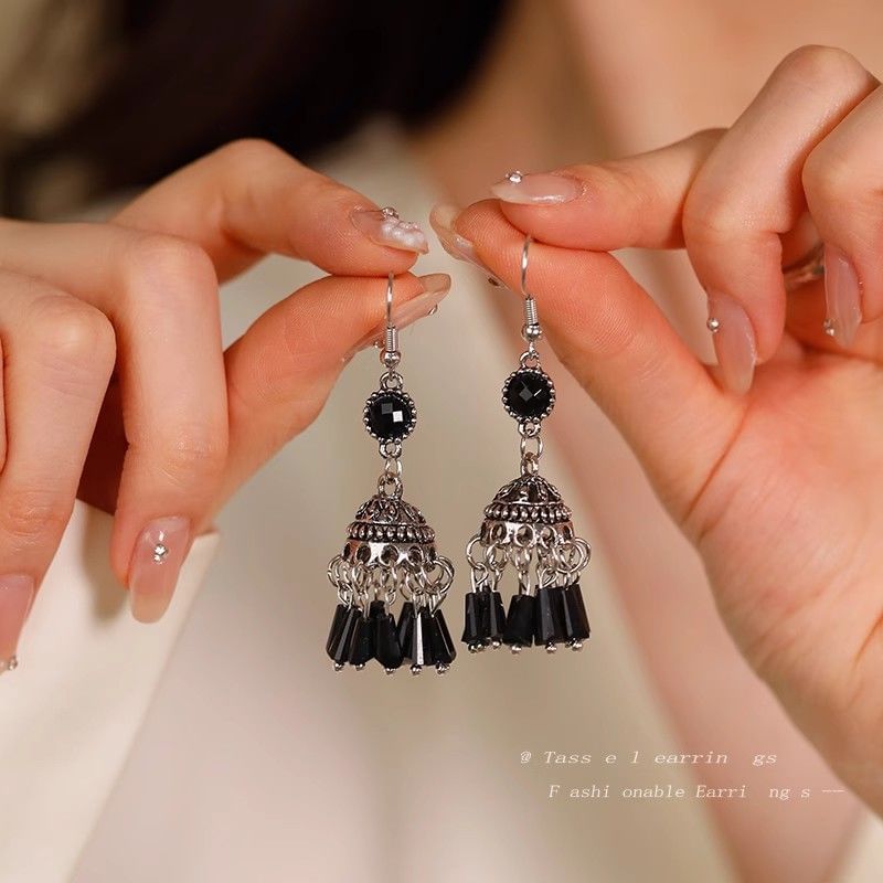 Beaded Dangle Earring Gemstone