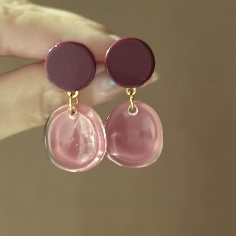 Earring Alloy Acrylic Drop