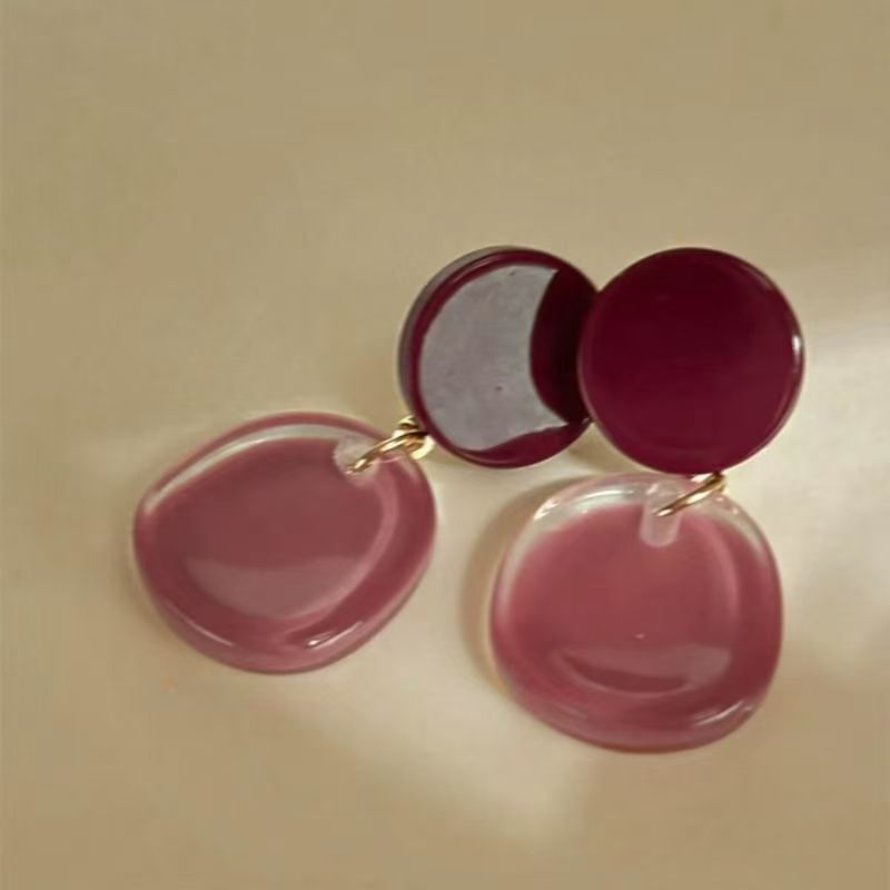 Earring Alloy Acrylic Drop