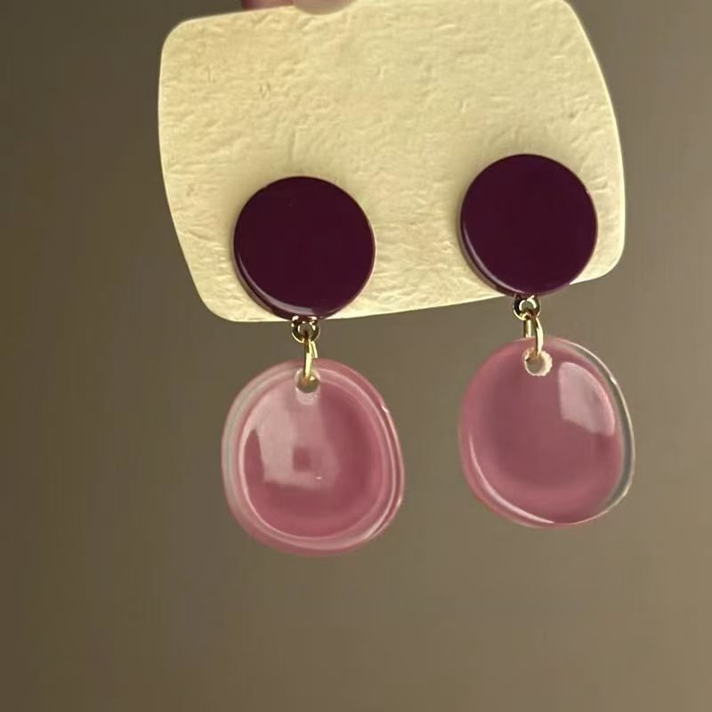 Earring Alloy Acrylic Drop