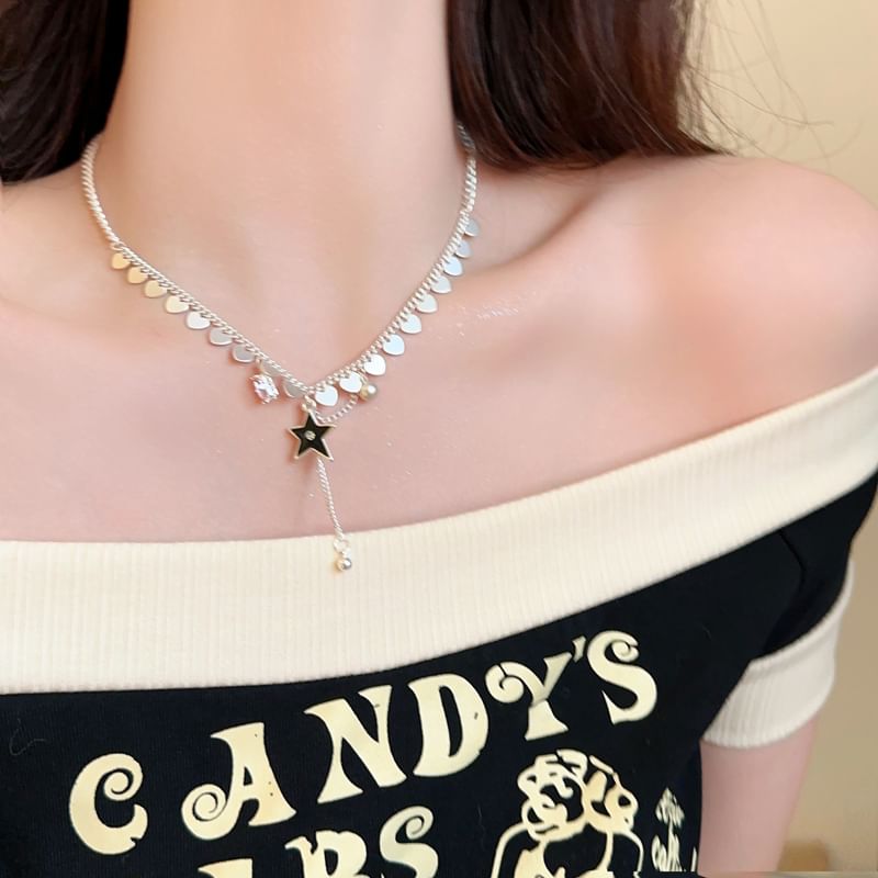 Necklace Star Pendant Lariat