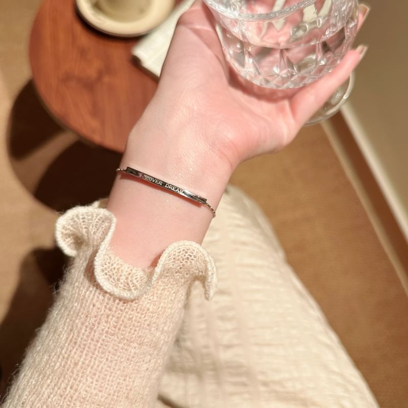 Lettering Bracelet Metal