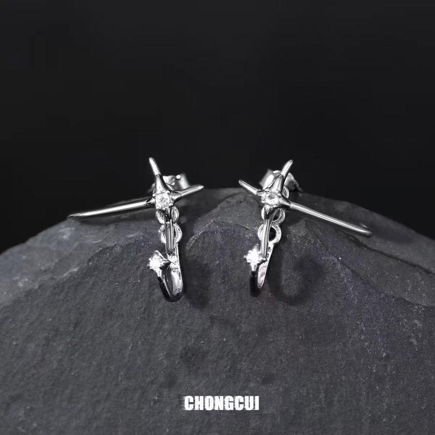 Earring Stud Star Alloy