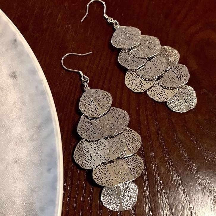 Leaf Chandelier Earring Alloy