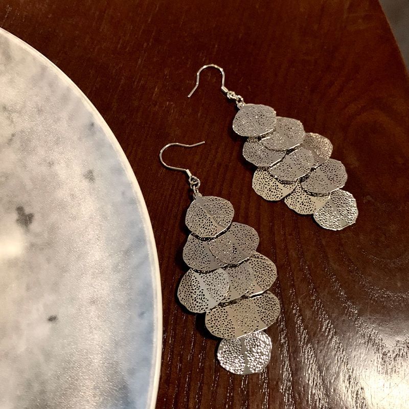 Leaf Chandelier Earring Alloy