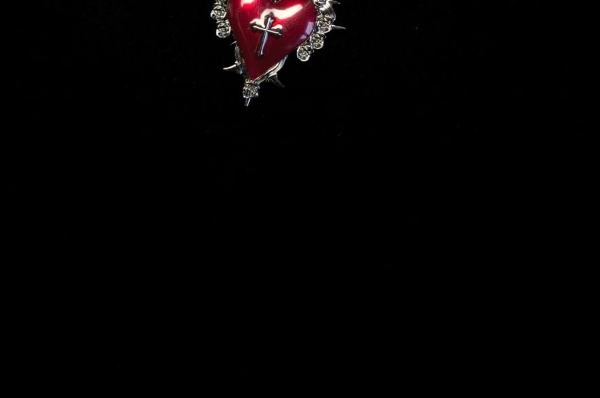 Necklace Alloy Pendant Heart Cross