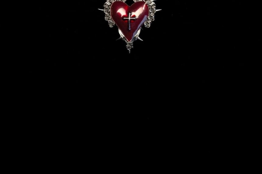 Necklace Alloy Pendant Heart Cross
