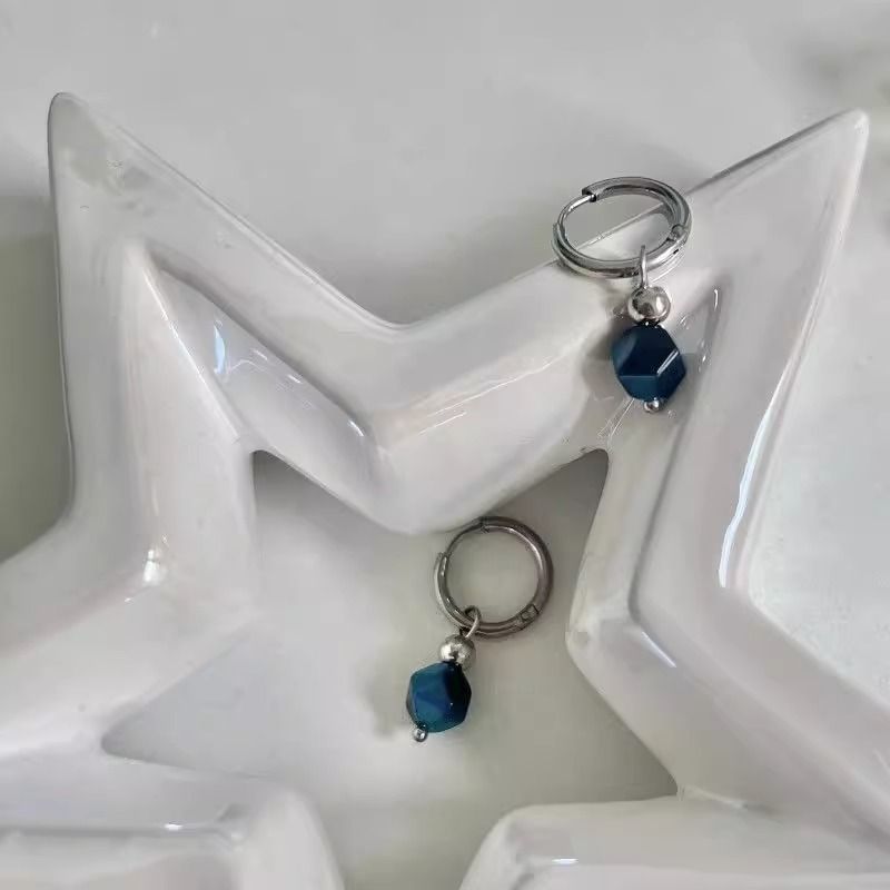 Earring Gemstone Alloy Drop Faux
