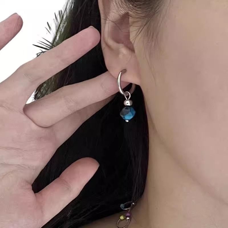 Earring Gemstone Alloy Drop Faux