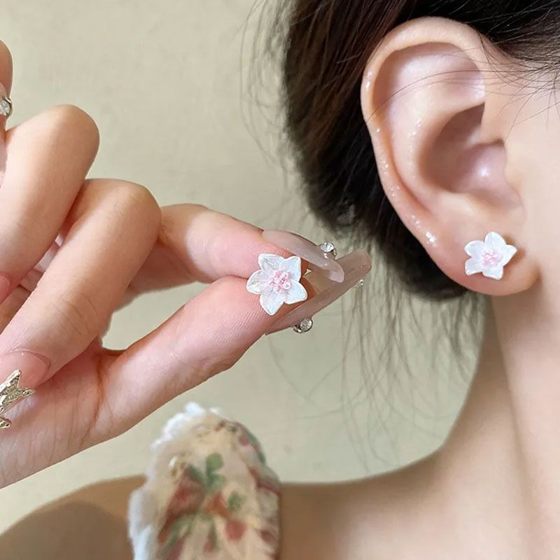 Alloy (Various Set Earring Stud 3 Pairs: of Designs) Floral